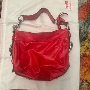 Red coach purse